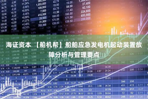 海证资本 【船机帮】船舶应急发电机起动装置故障分析与管理要点