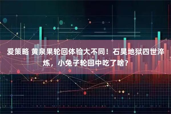 爱策略 黄泉果轮回体验大不同！石昊地狱四世淬炼，小兔子轮回中吃了啥？