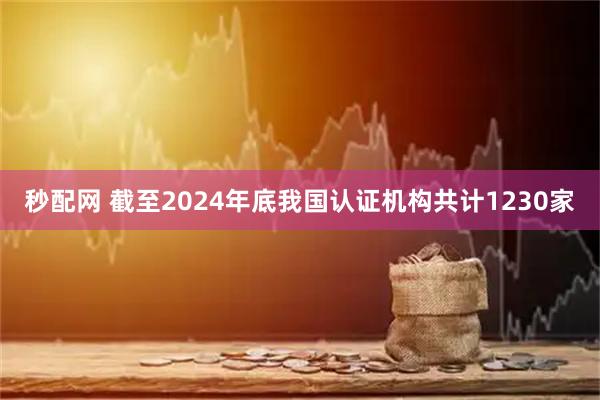 秒配网 截至2024年底我国认证机构共计1230家